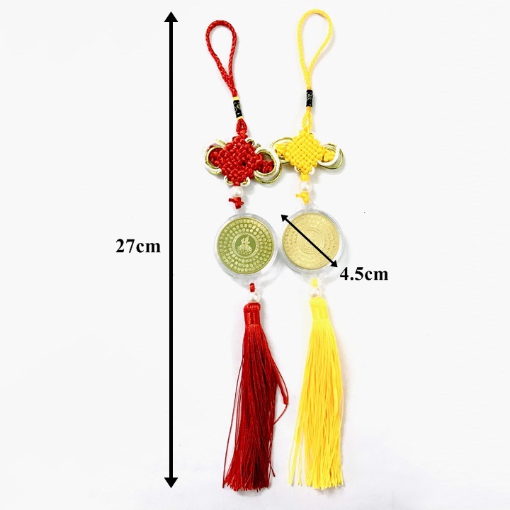 Dây Treo Xu Phật A Di Đà Và Các Vị Bồ Tát In Màu - SP005274